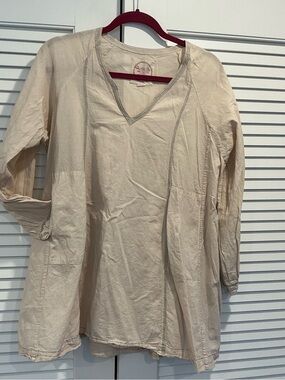 Auntie Oti minimalist 100% khadi cotton hand spun Lagenlook boho sustainable s.1